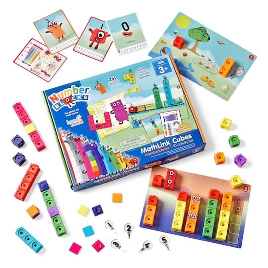 hand2mind® Numberblocks MathLink® 1 to 10 Activity Cubes Set